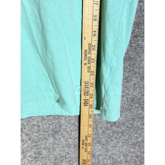 Life Is Good Classic Fit V-Neck FIND YOUR ANCHOR Top Womens Size Large Turquoise - Picture 15 of 16